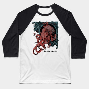 DH Red Octopus Baseball T-Shirt